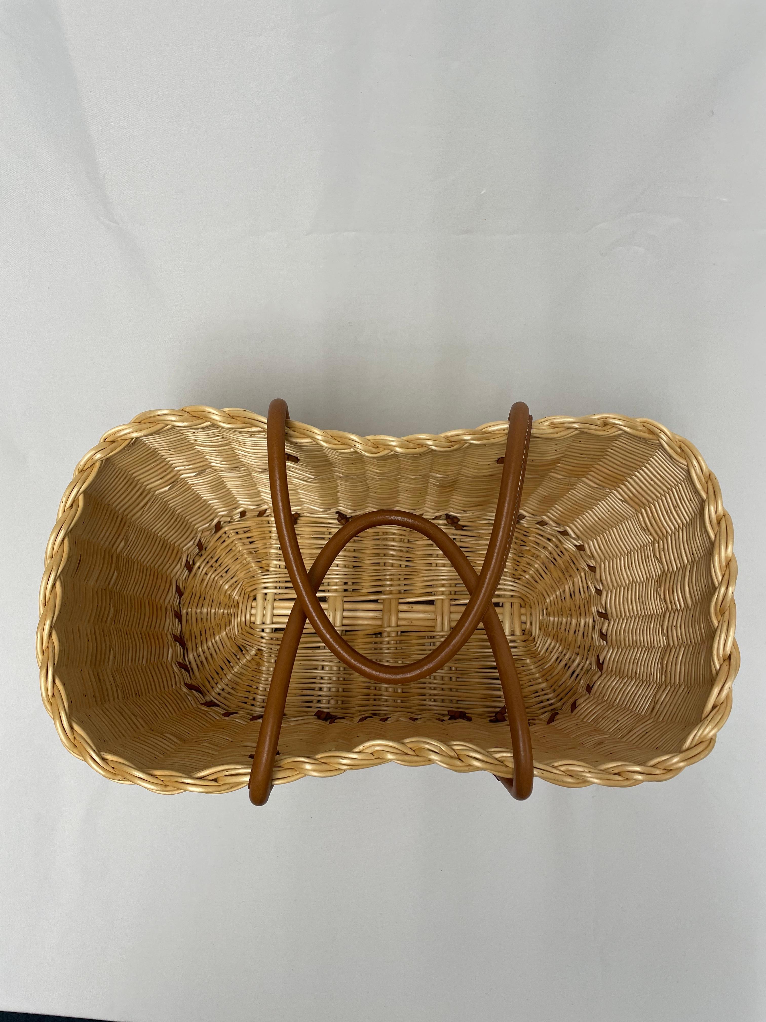 Hermès Picnic Garden Party Osier and Barénia Leather, Limited Edition For Sale 2