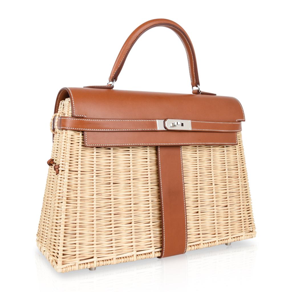 hermes wicker bag