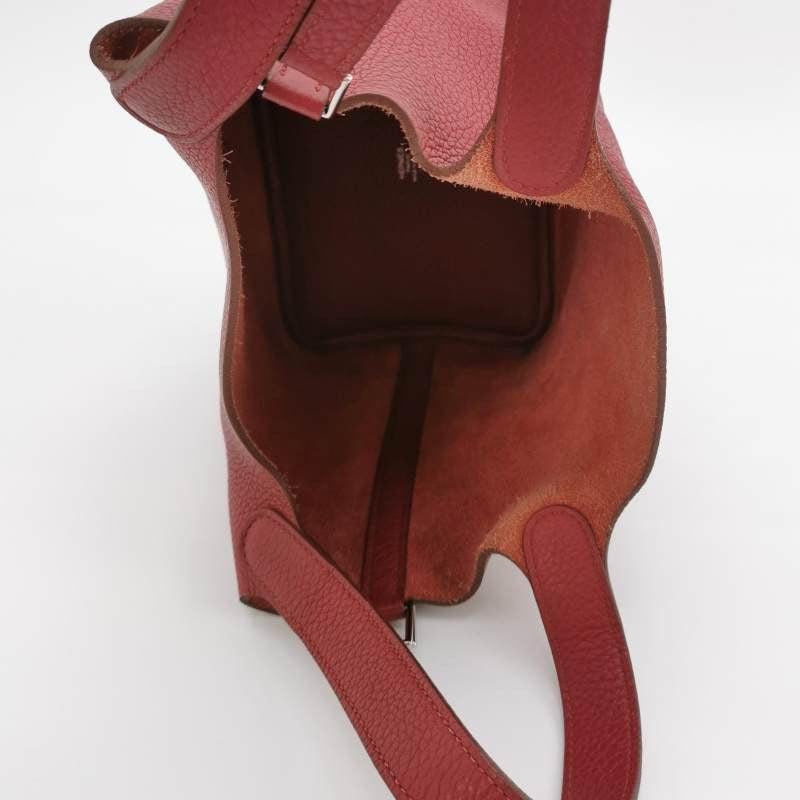 Hermes Picotin 18 Burgundy Clemence Taurillon Leather 2014 For Sale 1