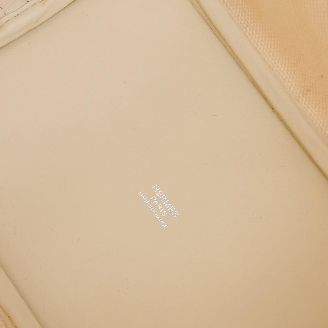 Hermes Picotin 18 Cargo Lock Pocket 18 Cream White Swift in pelle e tela PHW in vendita 1