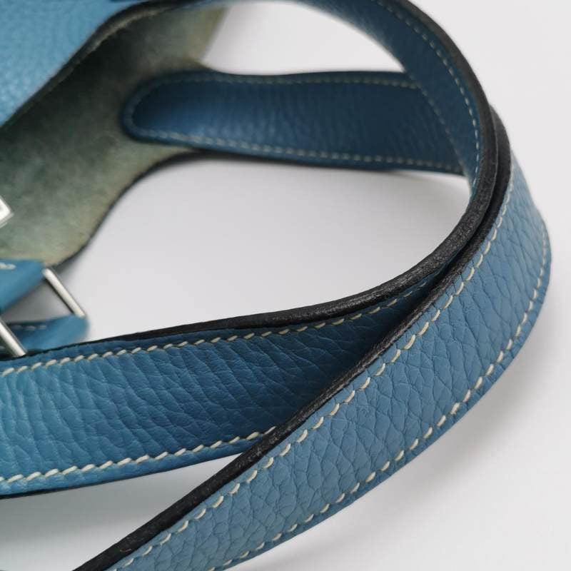 Hermes Picotin 18 Clemence Taurillon Leather Blue Jean 2015 8