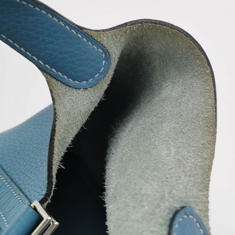 Hermes Picotin 18 Clemence Taurillon Leather Blue Jean 2015 9