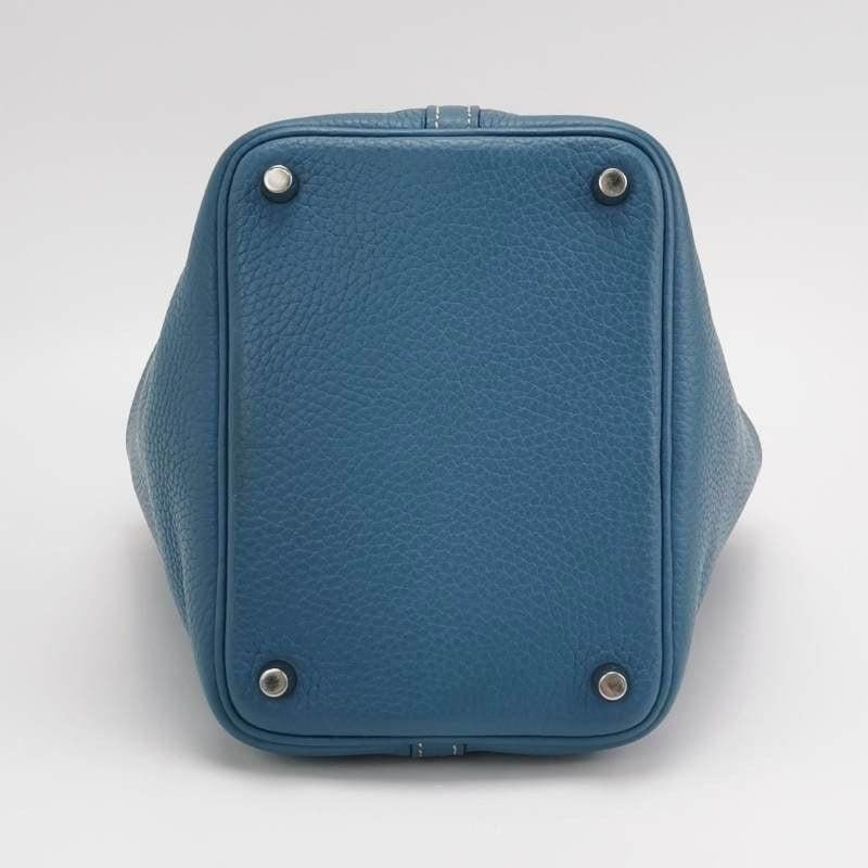 Hermes Picotin 18 Clemence Taurillon Leather Blue Jean 2015 1