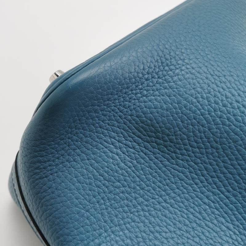 Hermes Picotin 18 Clemence Taurillon Leather Blue Jean 2015 5