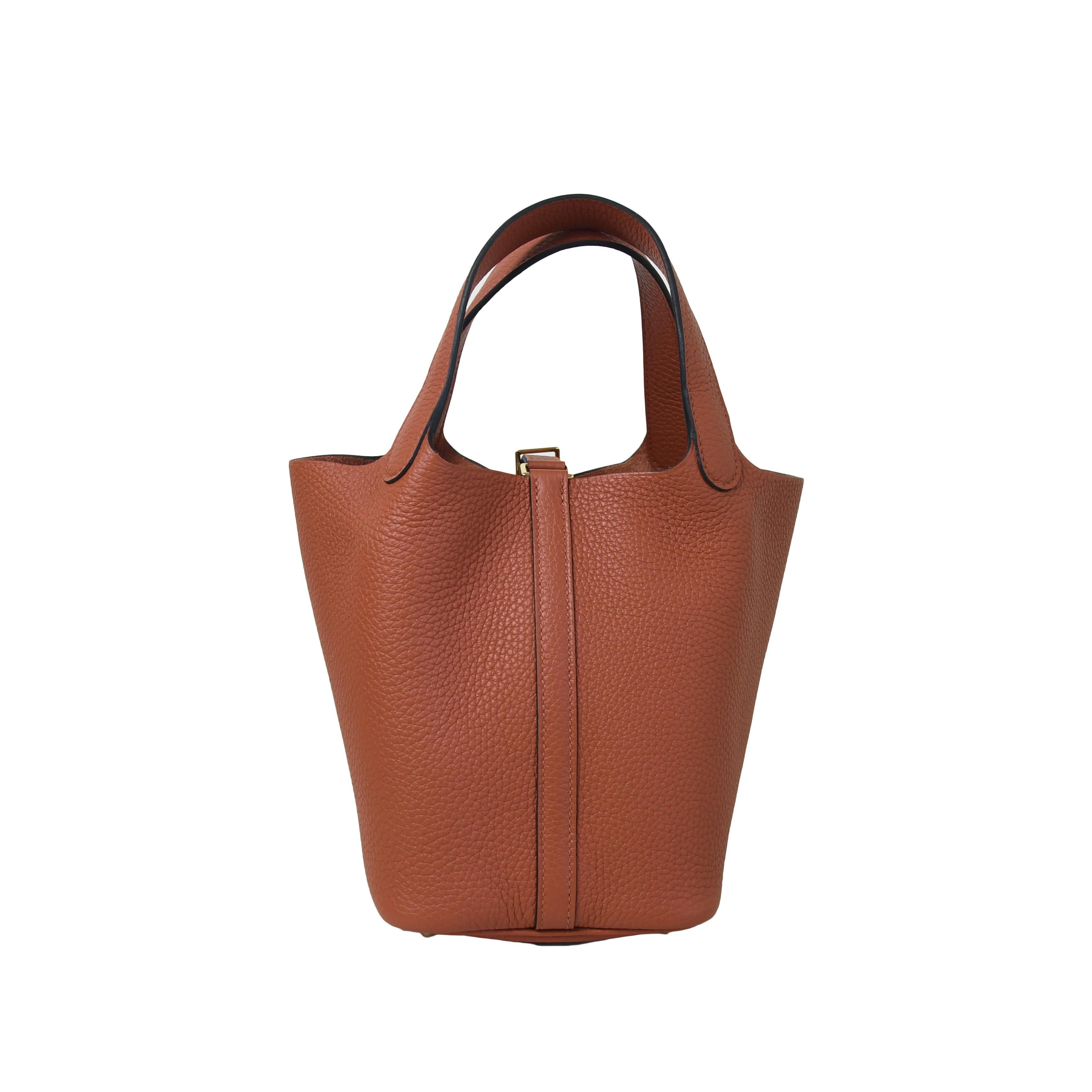 Hermes Picotin 18 Gold Hardware Cuivre im Zustand „Neu“ im Angebot in Flushing, NY