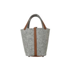 Hermes Picotin 18 Lock Bag Palladium Hardware Fleece Gris