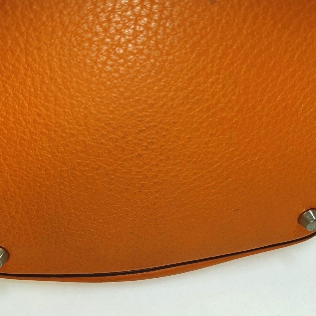 Hermes Picotin 18 Orange Brown Strap Clemence Taurillon Leather 2003 6