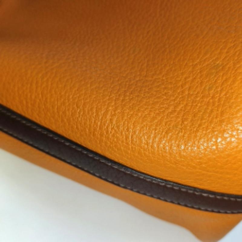 Hermes Picotin 18 Orange Brown Strap Clemence Taurillon Leather 2003 For Sale 7