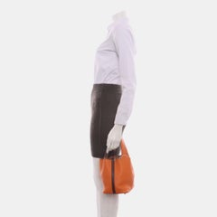 Hermes Picotin 18 Orange Brown Strap Clemence Taurillon Leather 2003