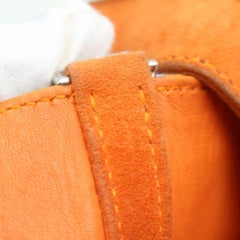 Hermès Picotin 18 Pm 868694 Orange Suede Leather Tote