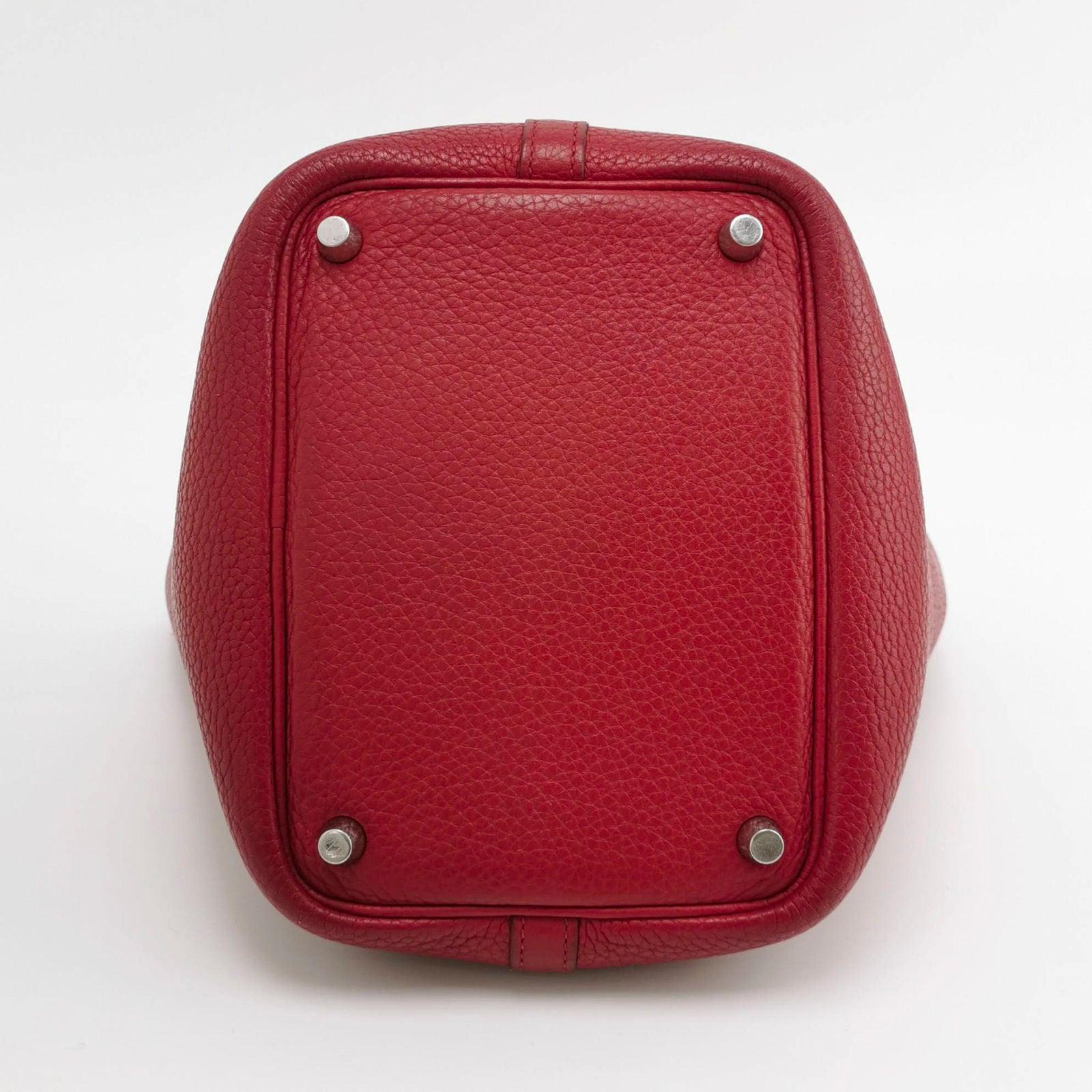Hermes Picotin 18 rot Kalbsleder 2012 Box P Stempel 1