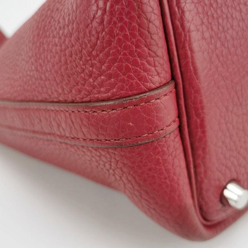 Hermes Picotin 18 Red Clemence Taurillon Leather 2014 5