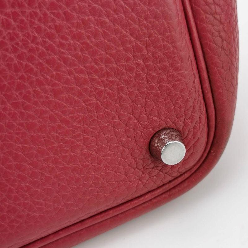 Hermes Picotin 18 Red Clemence Taurillon Leather 2014 7