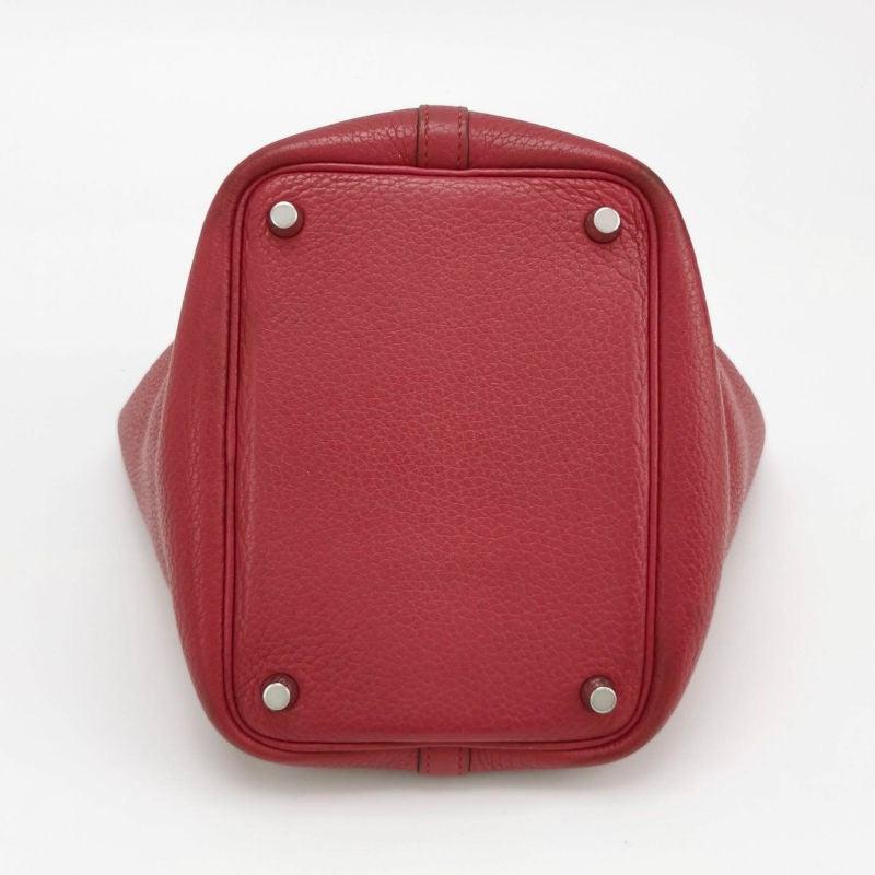 Women's Hermes Picotin 18 Red Clemence Taurillon Leather 2014