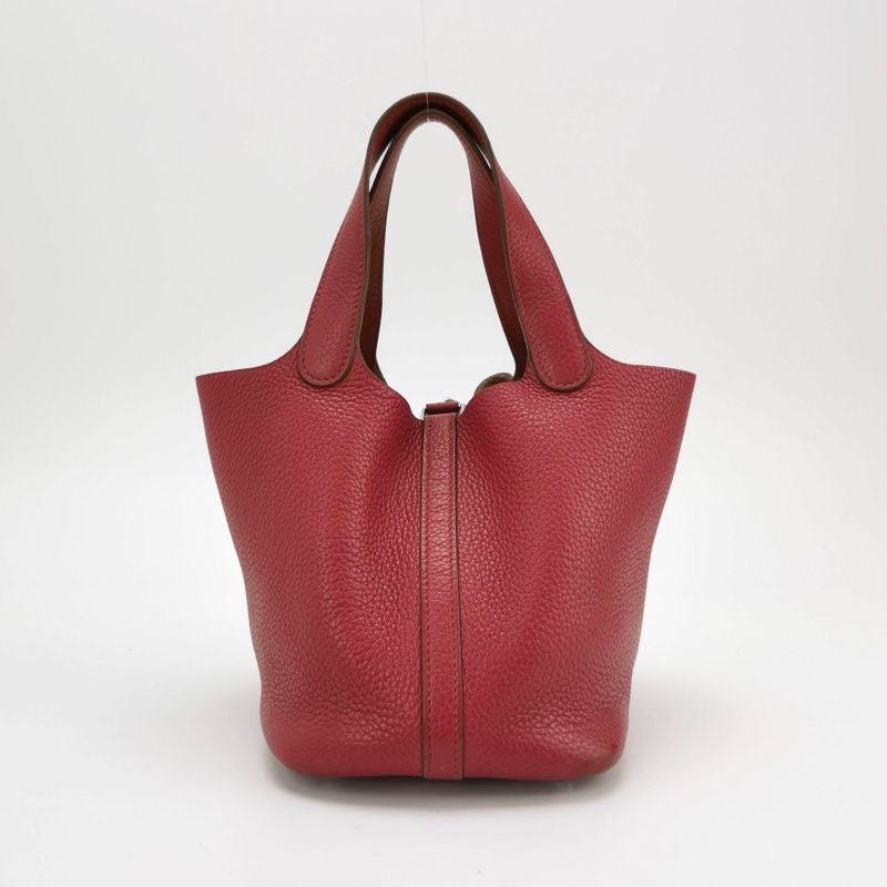 Hermes Picotin 18 Red Clemence Taurillon Leather 2014 1