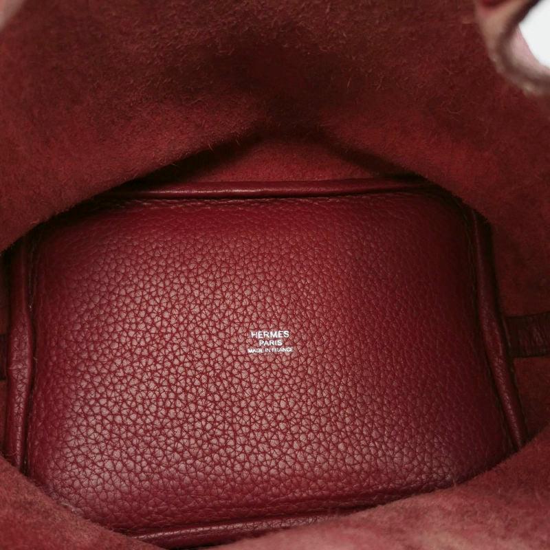 Hermes Picotin 18 Red Clemence Taurillon Leather 2014 4