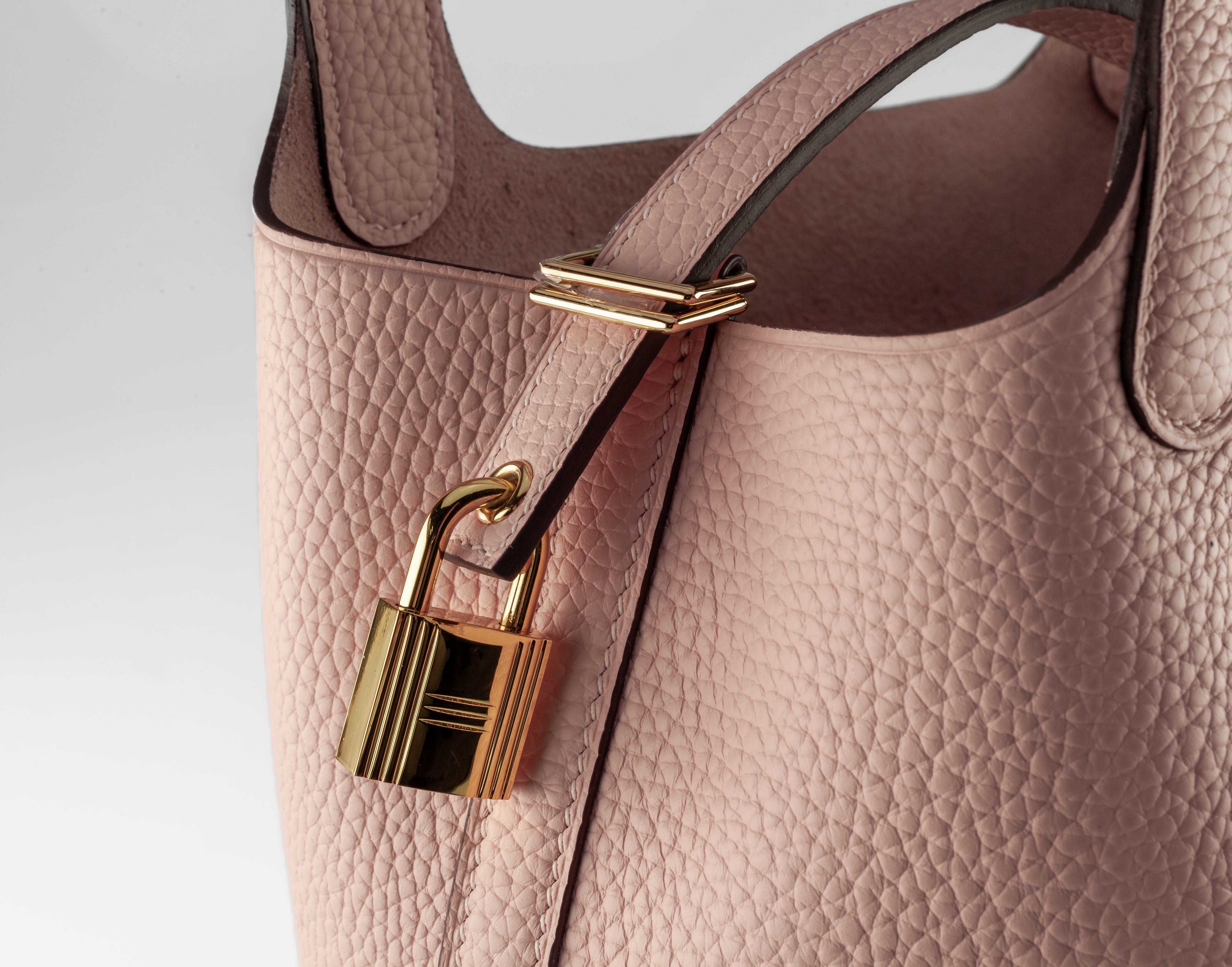 hermes rose sakura picotin