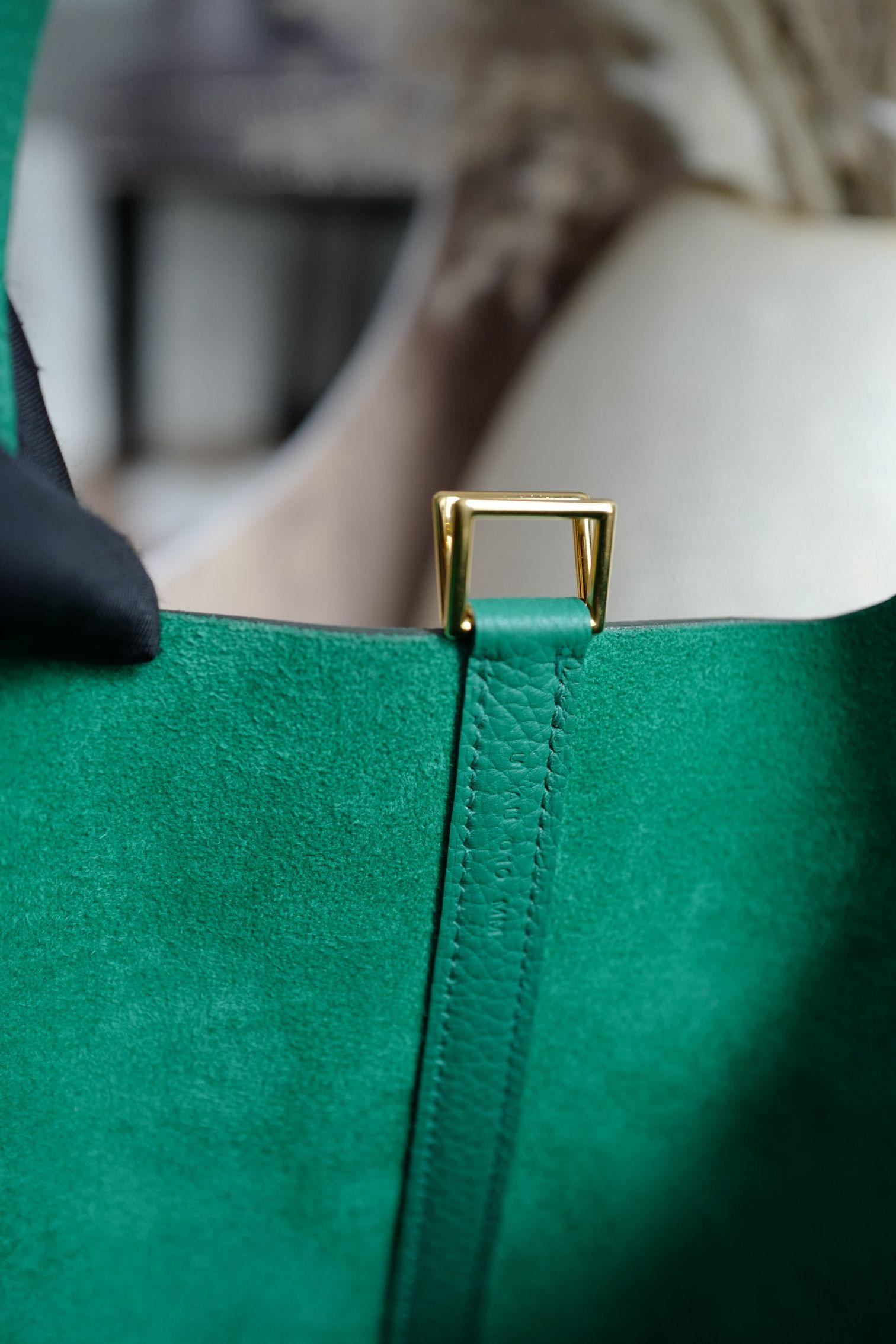 Hermes Picotin 18 Vert Jade with Gold Hardware U Stamp For Sale 7