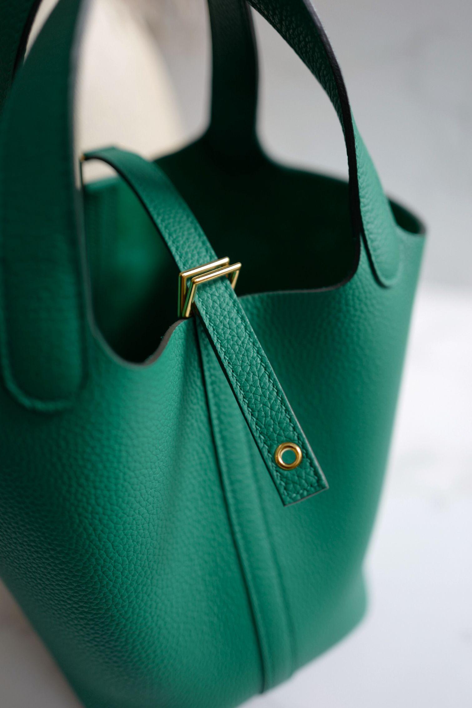 Hermes Picotin 18 Vert Jade with Gold Hardware U Stamp For Sale 15