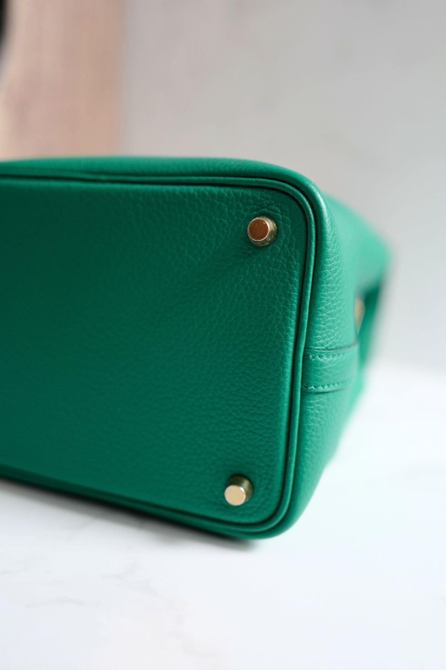 Hermes Picotin 18 Vert Jade with Gold Hardware U Stamp For Sale 1