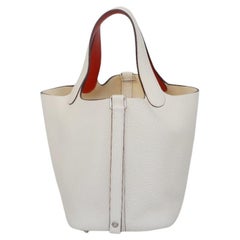 Hermes Picotin 18cm Nata Terre Battue