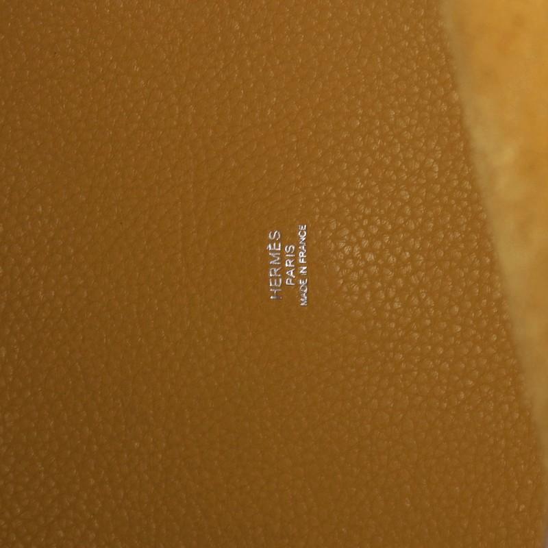 Orange Hermes Picotin Bag Bicolor Clemence GM