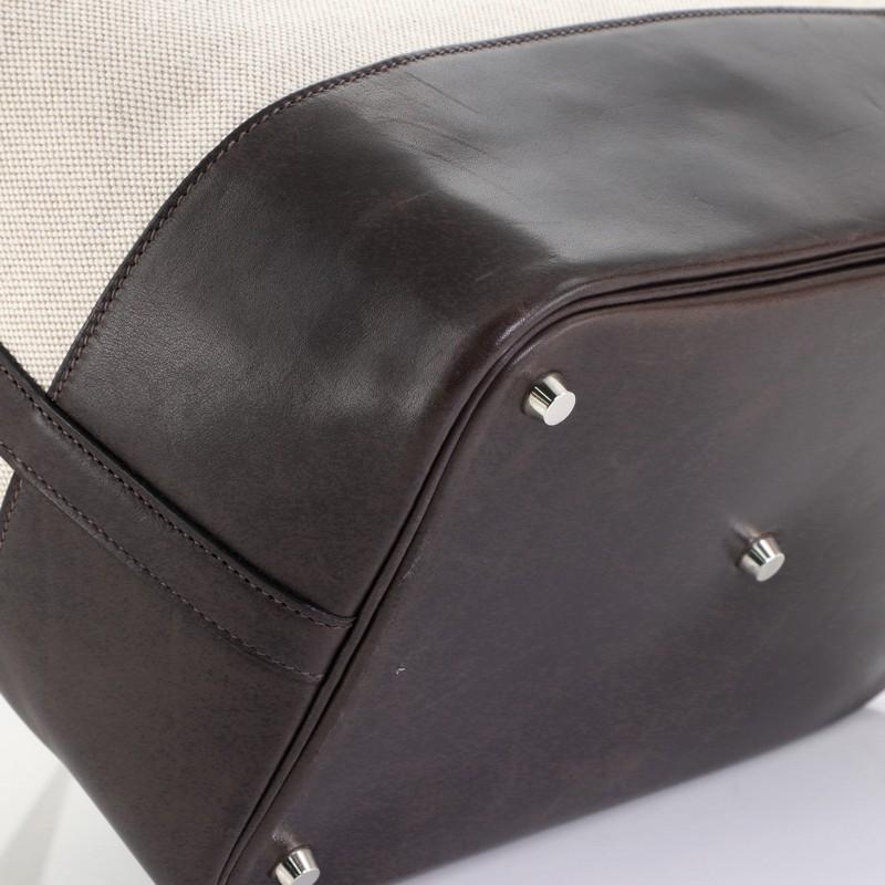 Beige Hermes Picotin Bag Toile And Leather GM