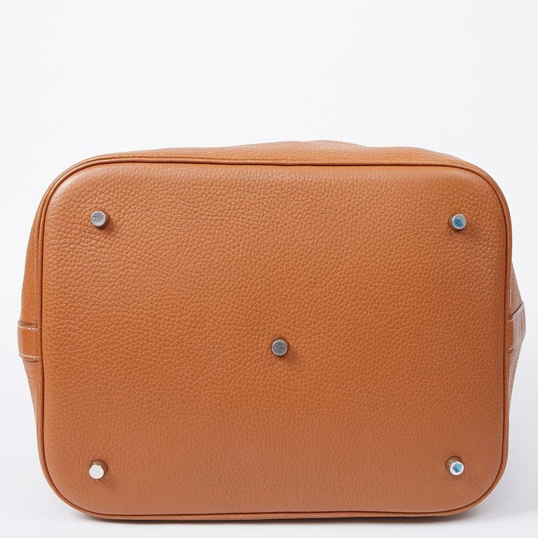 Hermès - Authenticated Picotin Handbag - Leather Gold Plain for Women, Never Worn