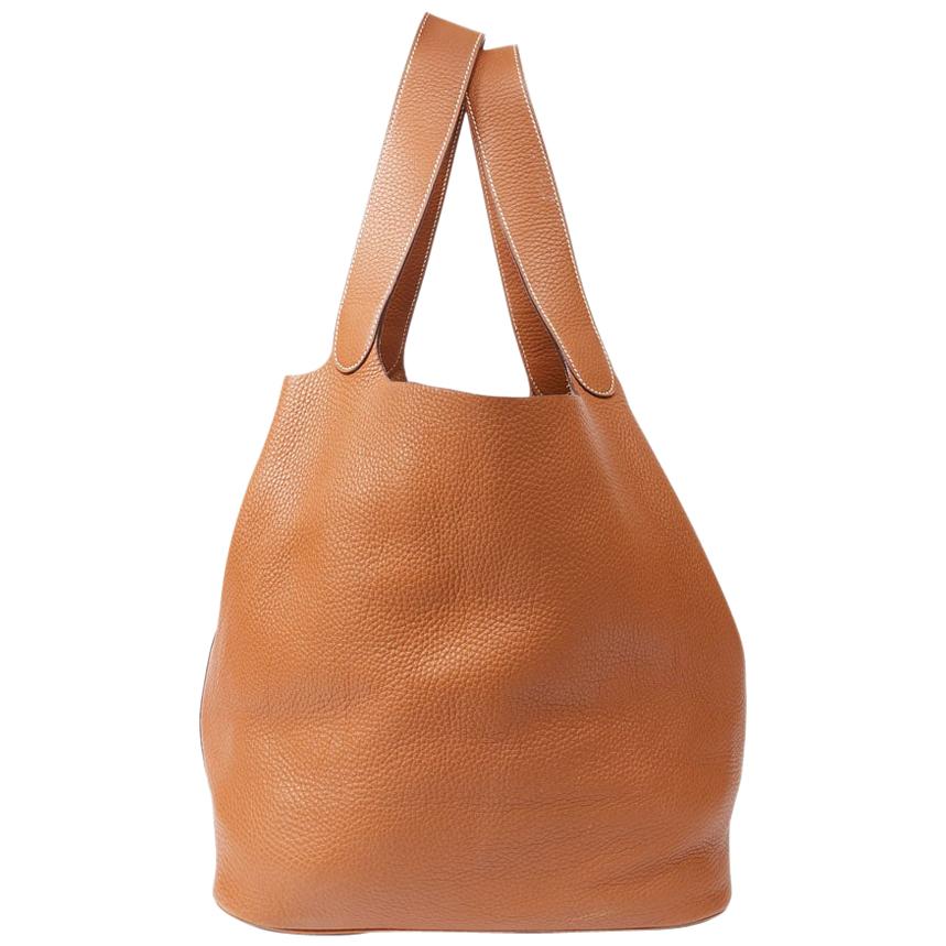 Picotin leather tote Hermès Brown in Leather - 35714843