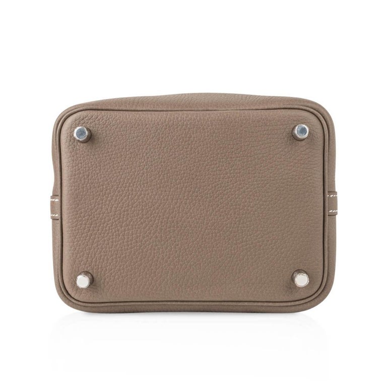 Hermès 2021 Clemence Picotin Lock 18 - Pink Handle Bags, Handbags