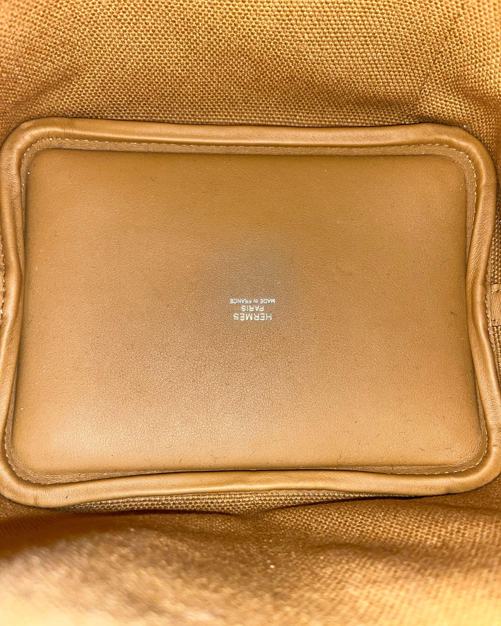 Orange Hermès Picotin Lock 18 Cargo Toile Goeland Swift Sesame en vente