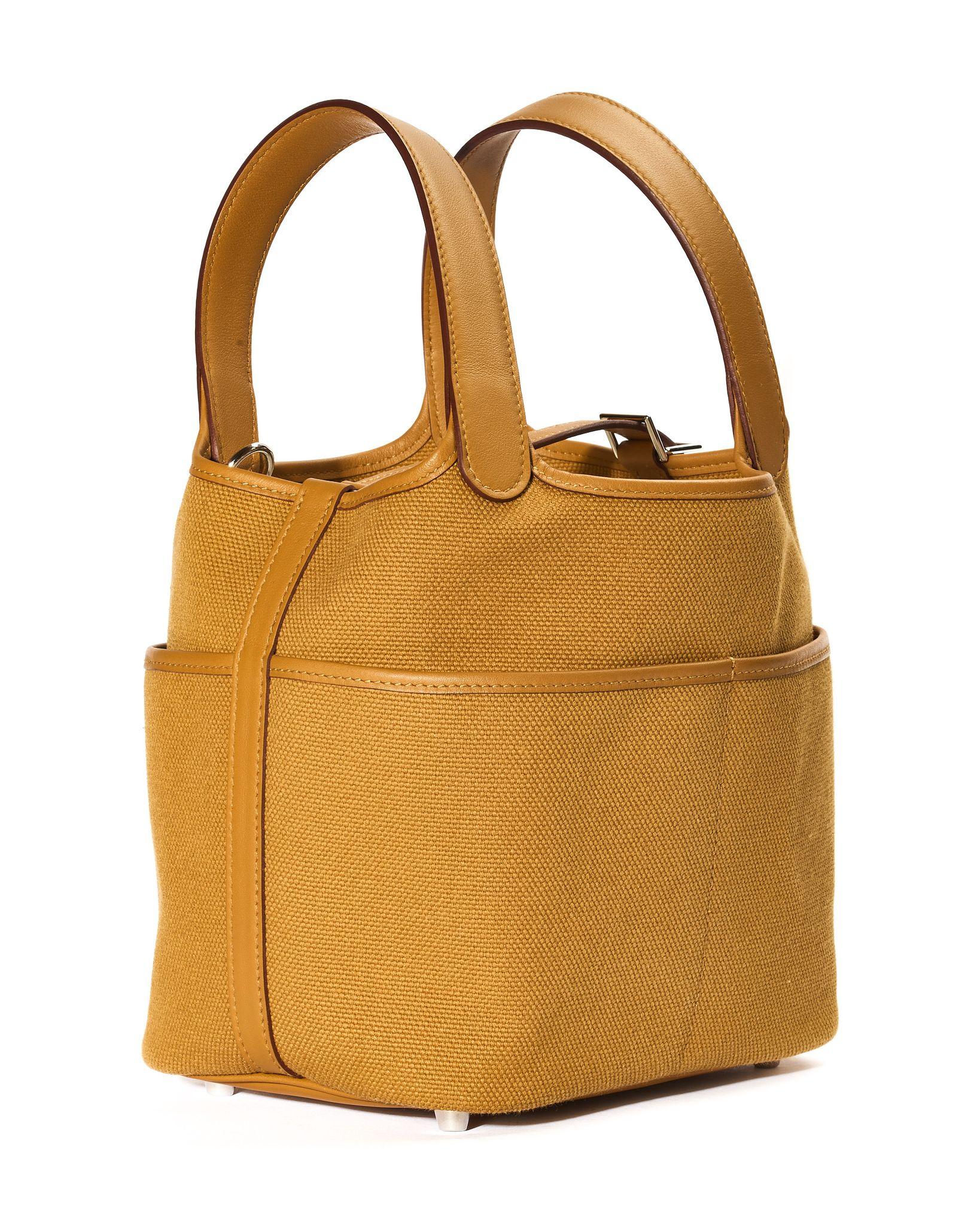 Hermès Picotin Lock 18 Cargo Toile Goeland Swift Sesame en vente 2