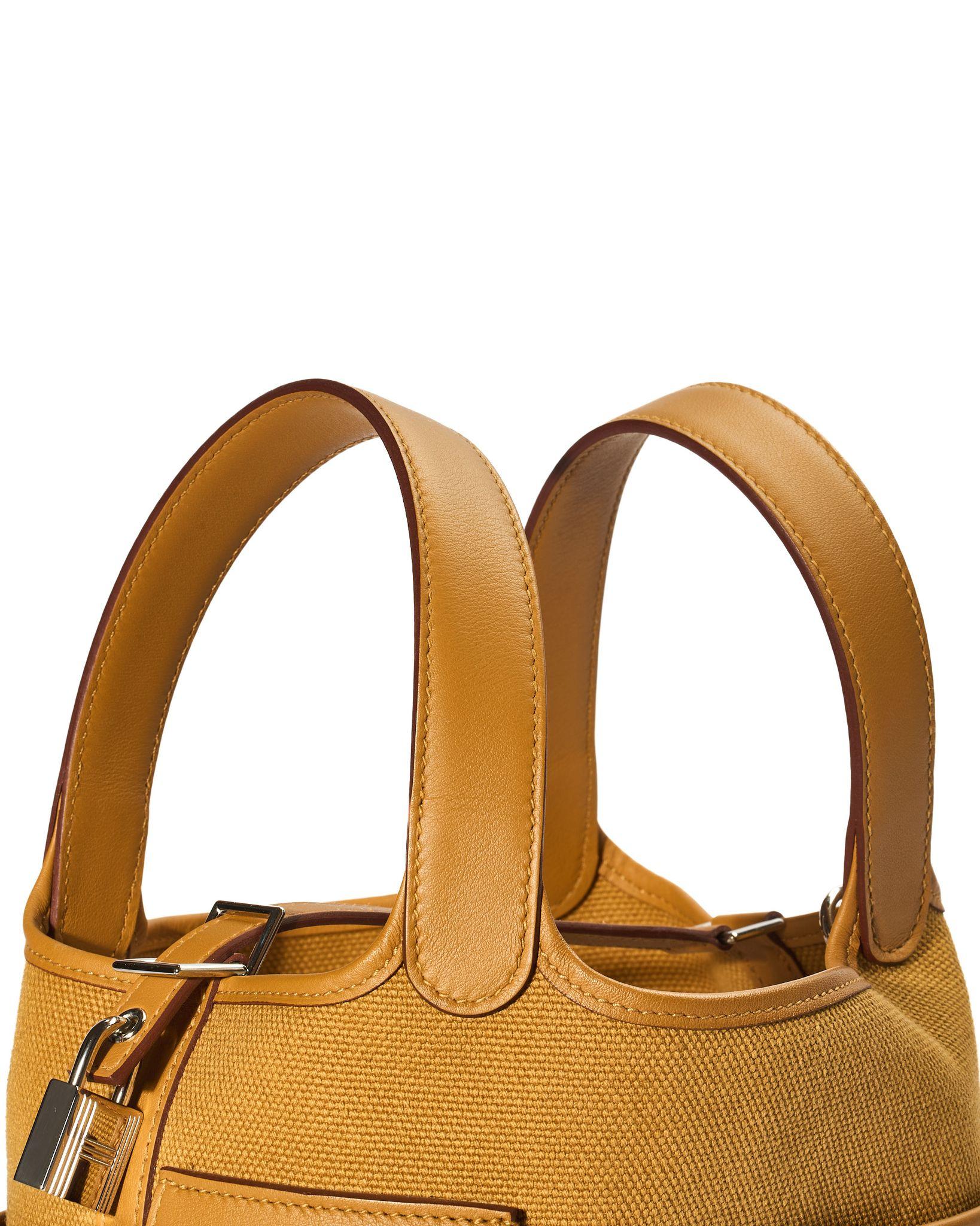 Hermès Picotin Lock 18 Cargo Toile Goeland Swift Sesame en vente 3