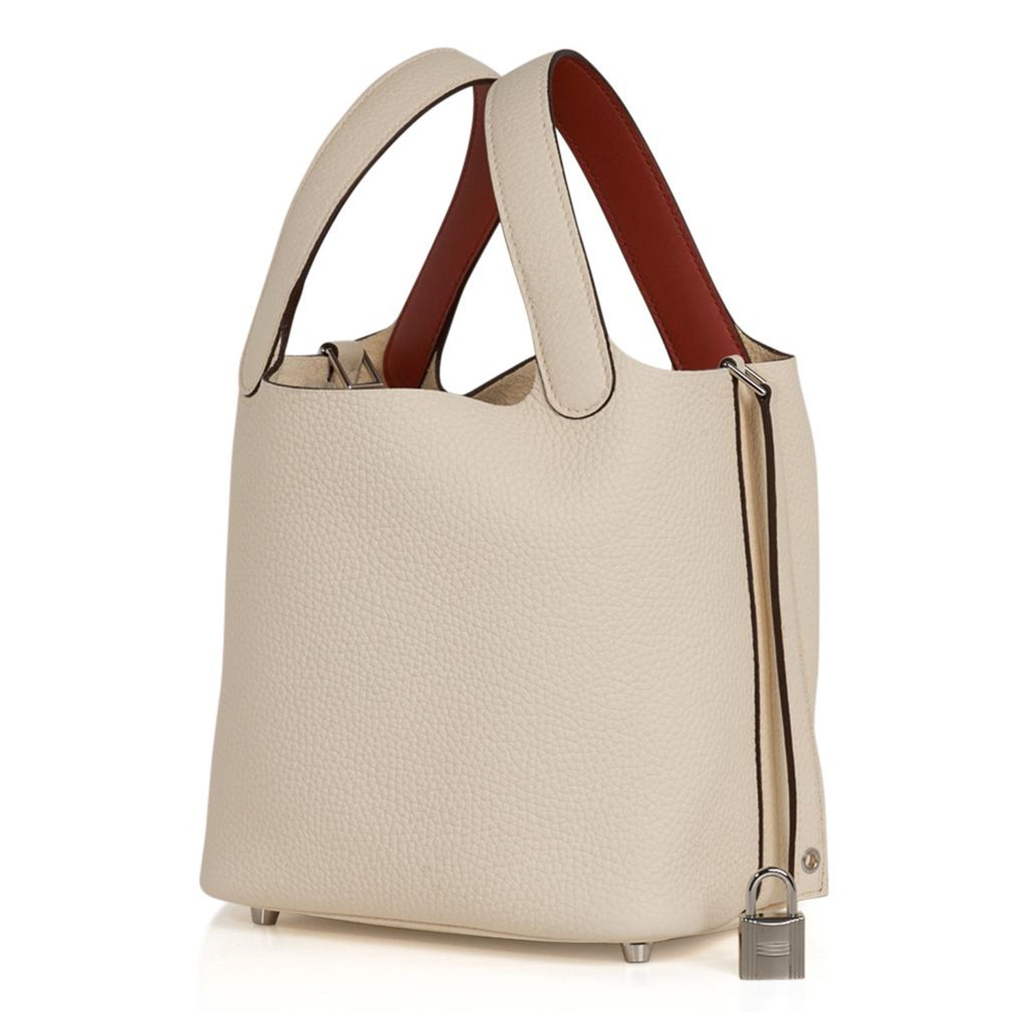Hermes Picotin Lock 18 Eclat Bag Nata Terre Battue Tote Clemence For Sale At 1stdibs