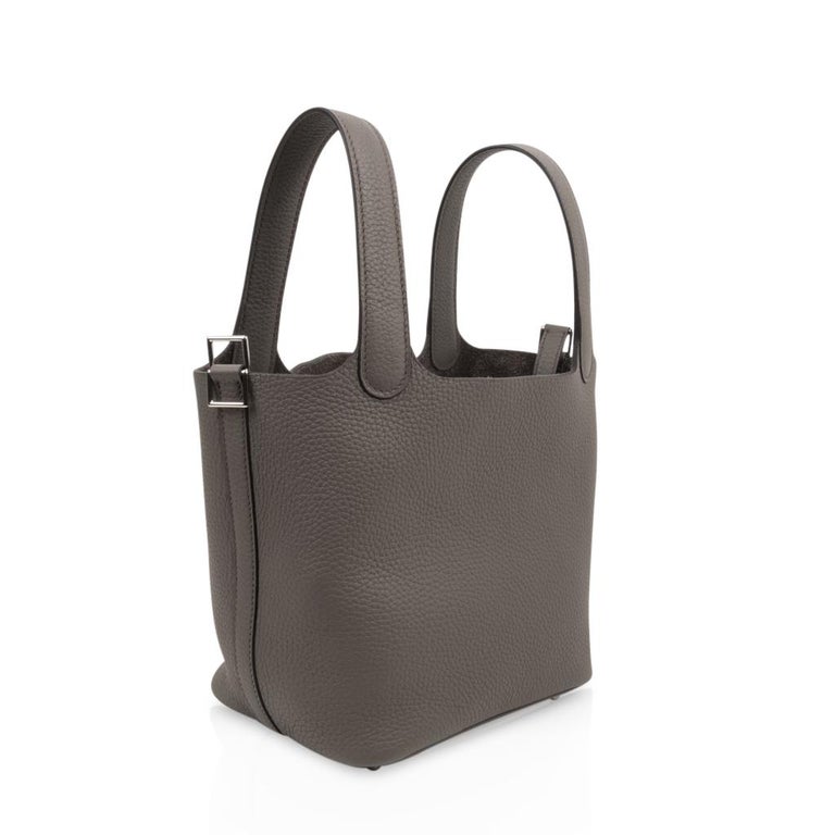 Hermes Picotin Lock 18 Etain Clemence Palladium Hardware ...