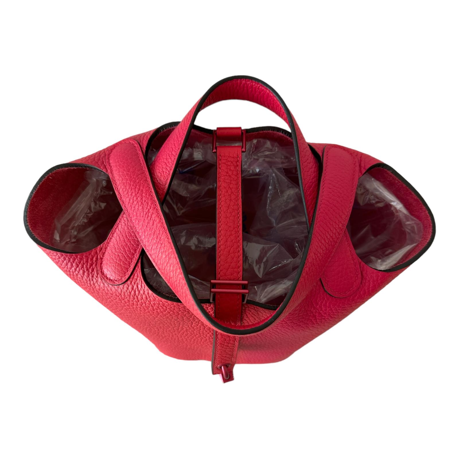 Hermes Picotin Lock 18 Monochrome Tasche Rose Mexico Rosa Neu (Pink)