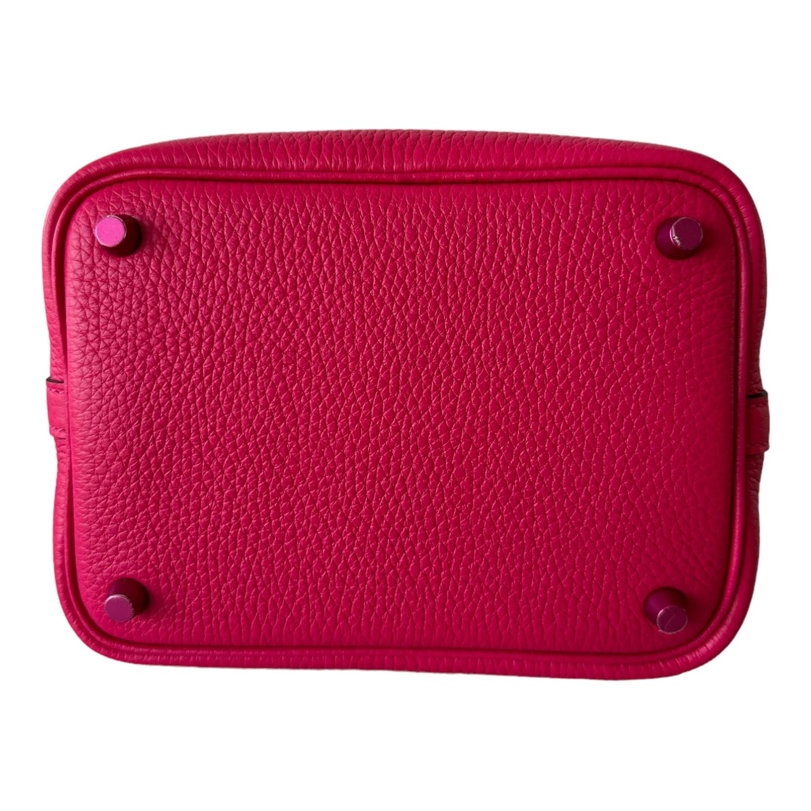 Hermes Picotin Lock 18 Monochrome Tasche Rose Mexico Rosa Neu im Zustand „Neu“ in West Chester, PA