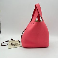 Sac cabas Hermès Picotin Lock 18 Rose Jaipur T5 rose argenté HW, 2017