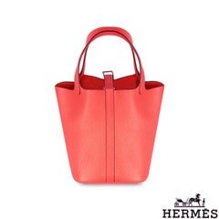 Hermès Picotin Lock 18 Rose Texas Taurillon Clemence PHW