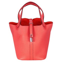Hermès Picotin Lock 18 Rose Texas Taurillon Clemence PHW
