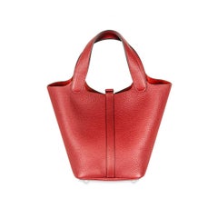 Hermès Picotin Lock 18 Rouge Grenat Taurillon Clemence PHW