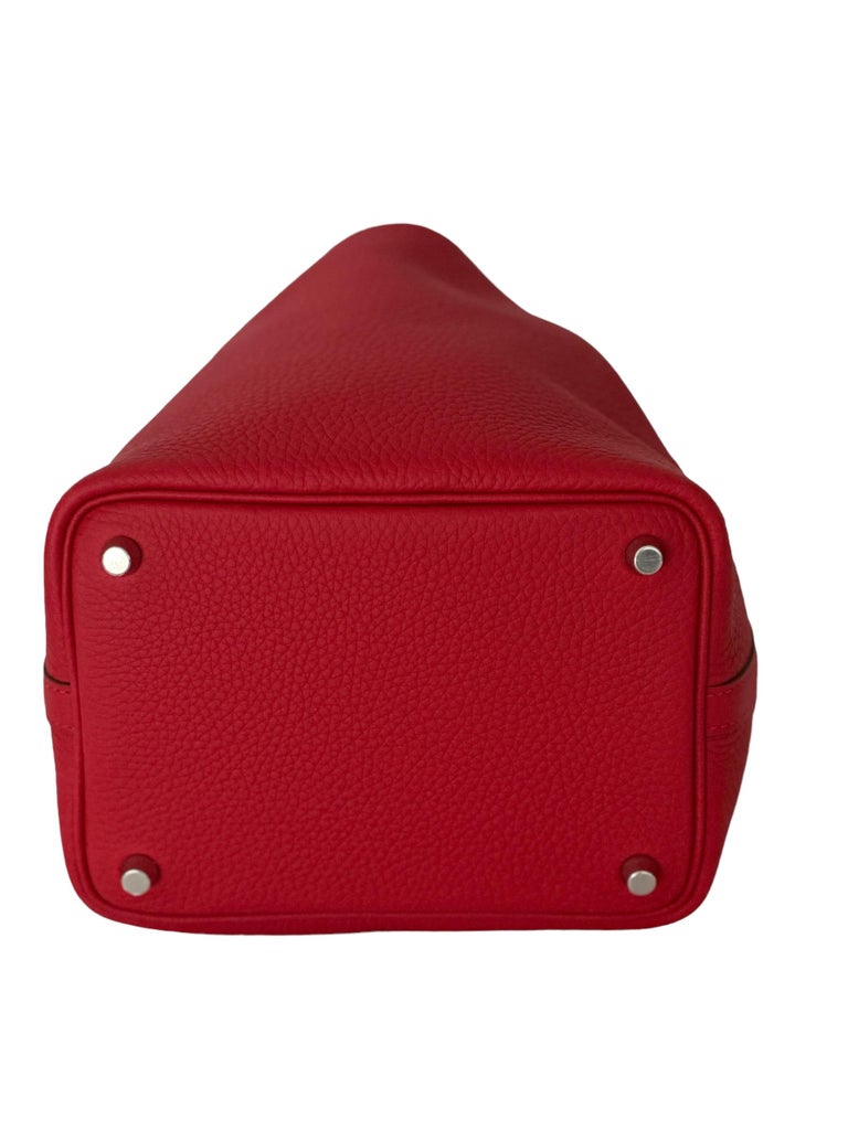 Hermes Rouge de Coeur Red Picotin Lock 18 PM Handbag – MAISON de LUXE