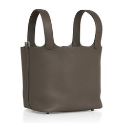 Hermes Picotin Lock 22 Etain Bag Palladium Hardware