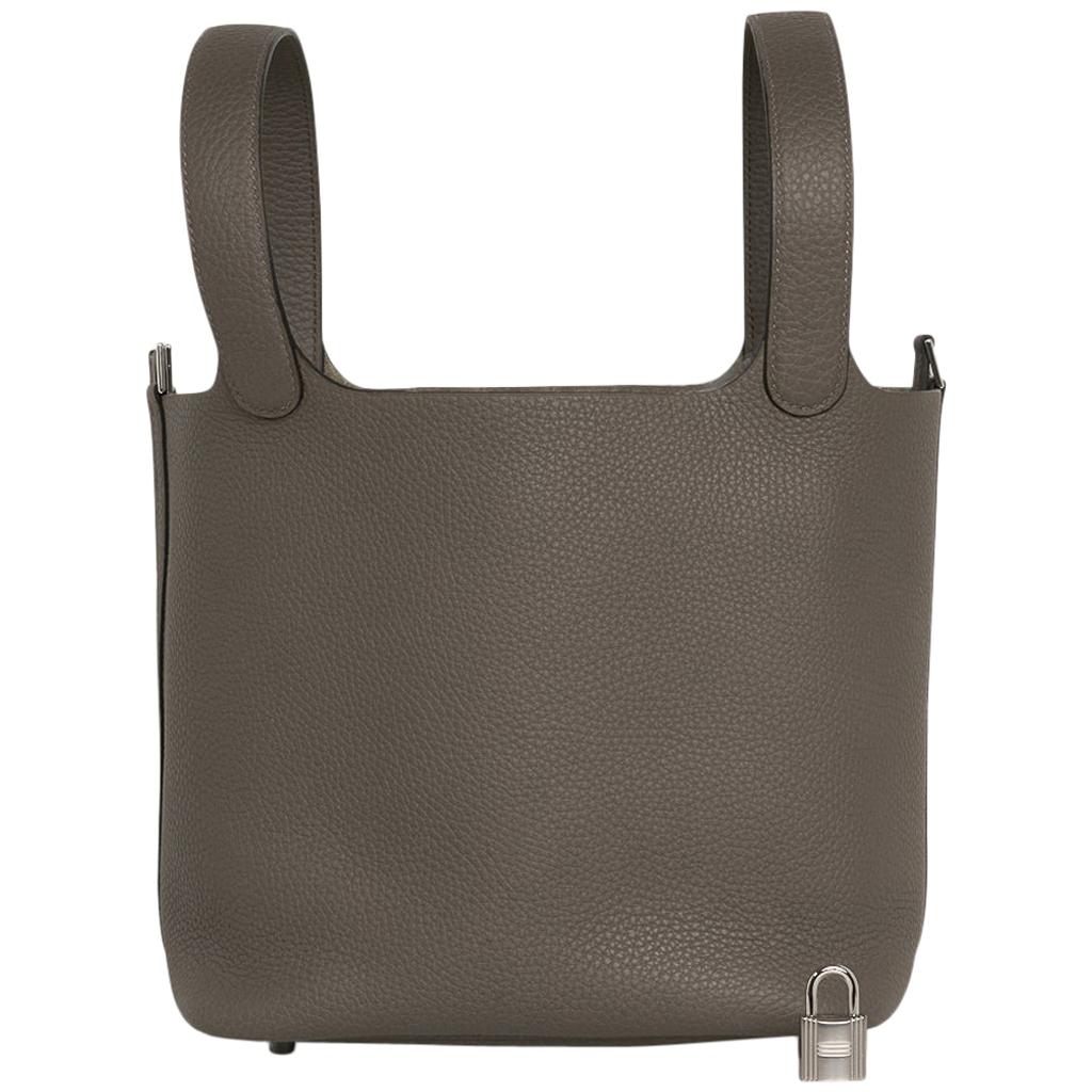 Hermes Picotin Lock 22 Etain Bag Palladium Hardware