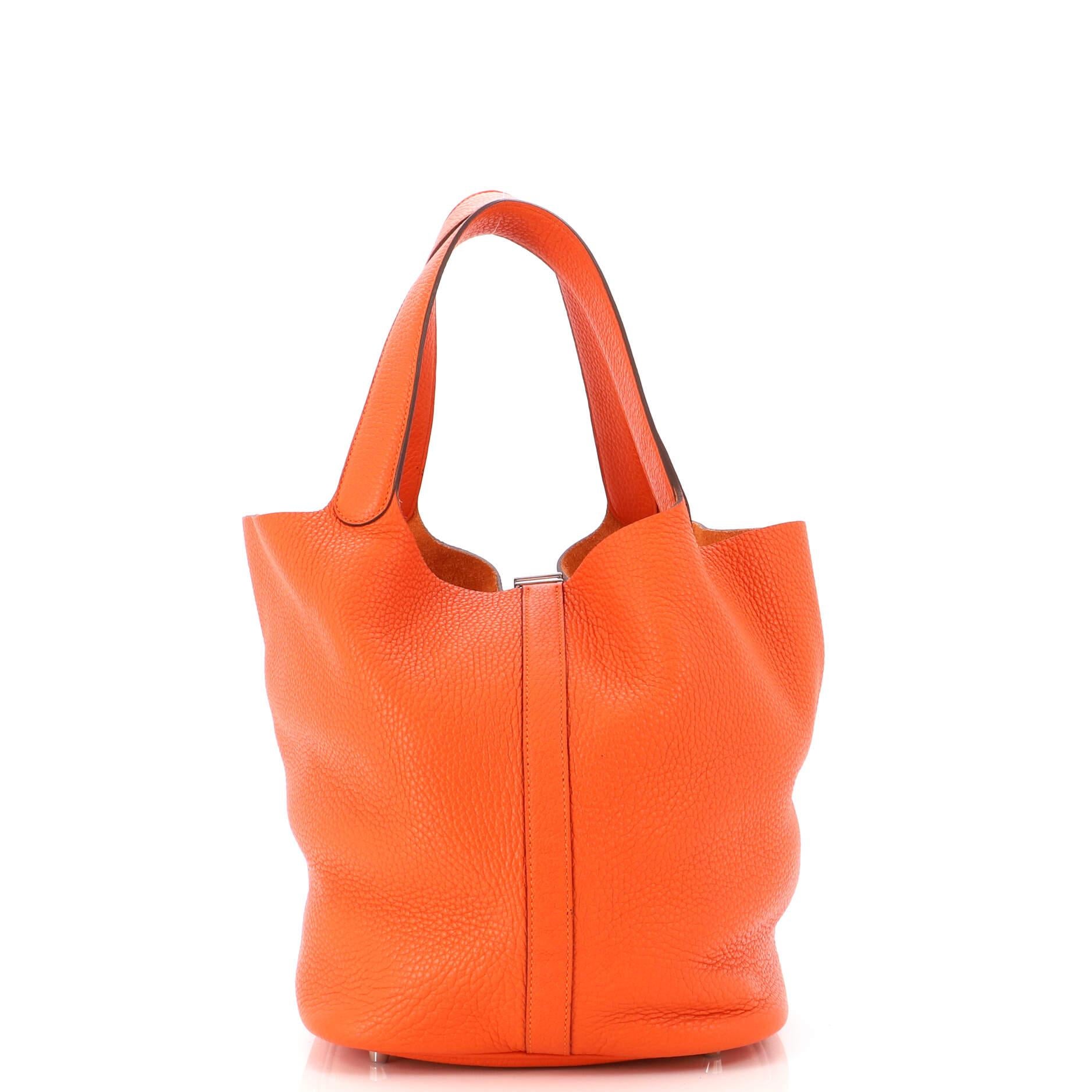 Hermes Picotin Lock Bag Clemence GM In Good Condition In NY, NY