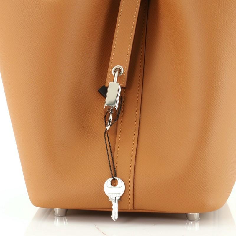 Hermes Picotin Lock Bag Tressage Epsom PM  In Good Condition In NY, NY