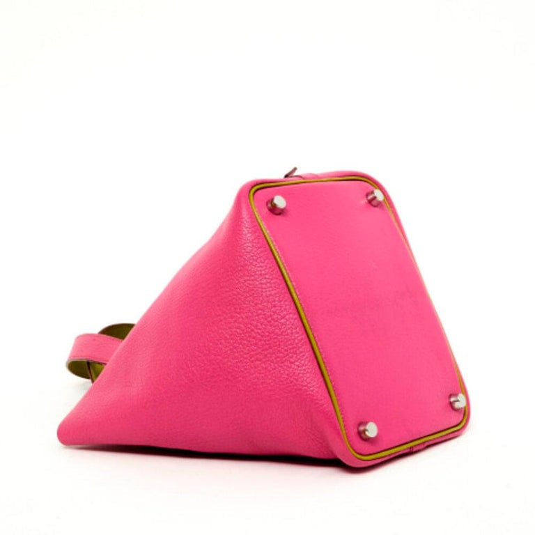 Picotin leather handbag Hermès Pink in Leather - 35322168