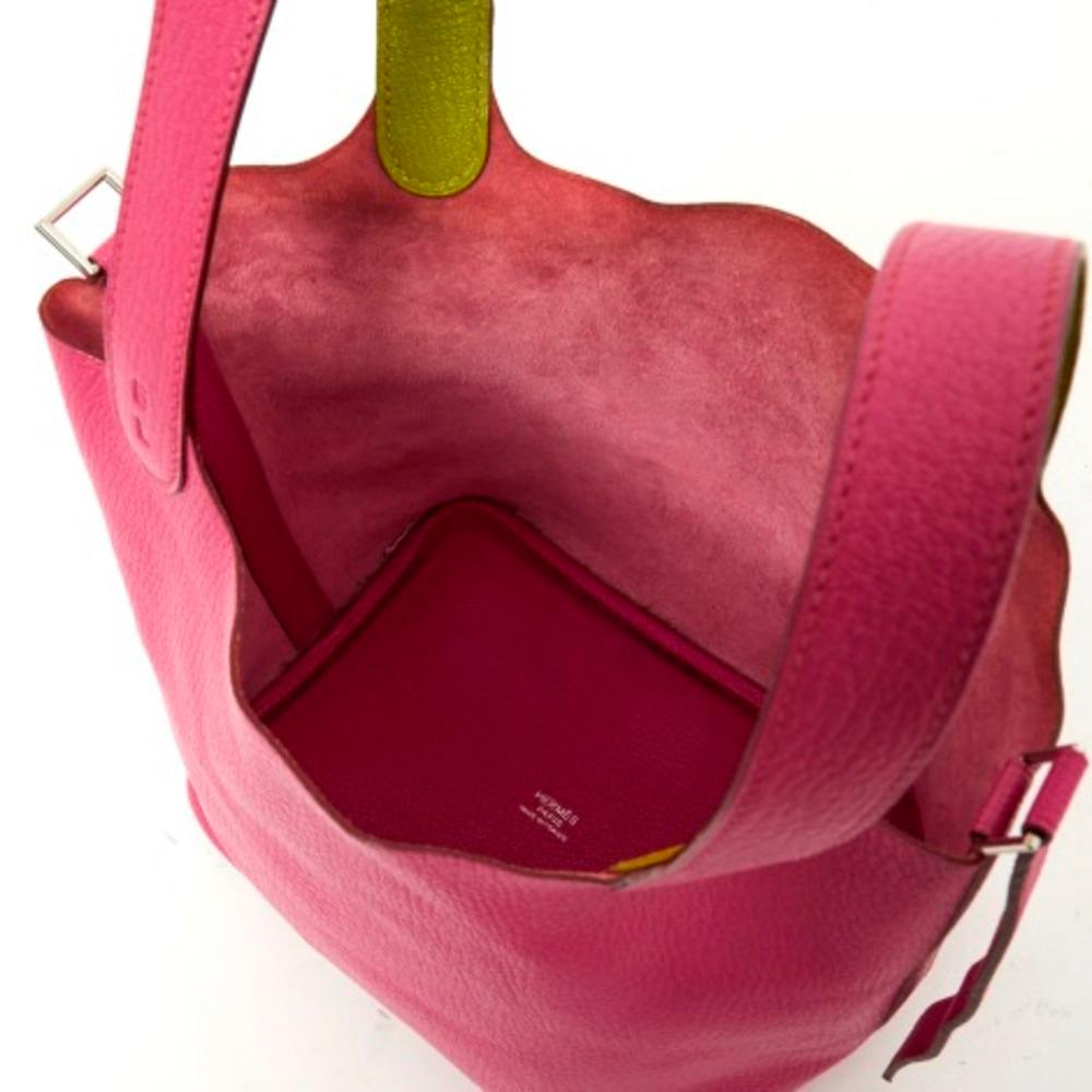Pink Hermès, Picotin Lock in pink leather