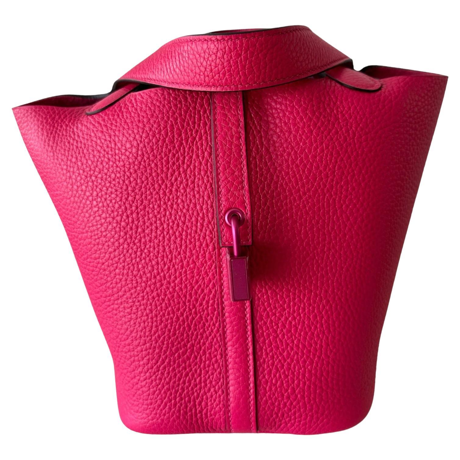 Hermes Picotin Lock Monochrome 18 bag Rose Mexico Pink New