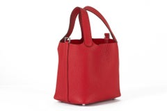 Hermès Picotin Lock Tote Rouge Radieux New in Box